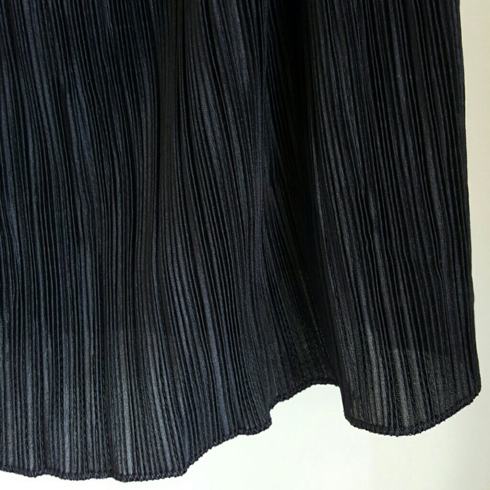 Madewell black 'Nicole' pleated ruffled top XXS - Picture 4 of 8